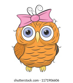 
Wise bird owl icon
