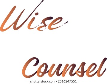 Wise Counsed T-Shirt Creative Design com citação especial , Arte do Adobe Illustrator