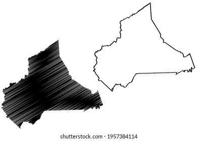 Wise County, Commonwealth of Virginia (U.S. county, United States of America) map vector illustration, scribble sketch Wise map