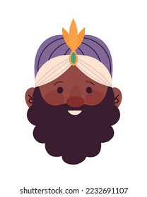icono del sabio rey balthazar aislado