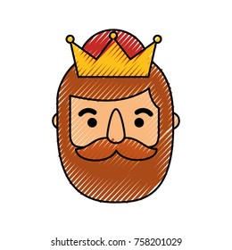 the wise king face christmas cartoon