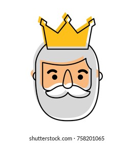 the wise king face christmas cartoon