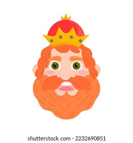 wise king gaspar icon isolated flat