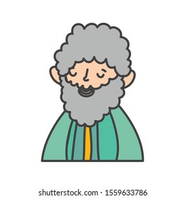 wise king manger nativity, merry christmas vector illustration