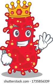 A Wise King of moraxella mascot design style