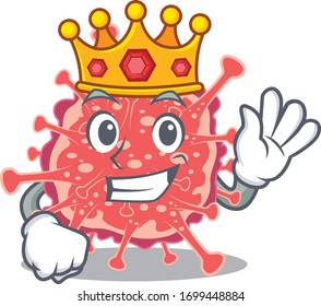 A Wise King of polyploviricotina mascot design style