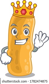 A Wise King of shigella flexneri mascot design style