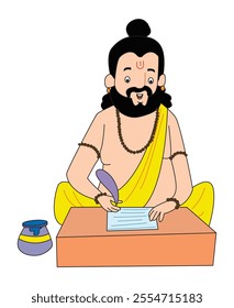 A wise man, gyani cartoon