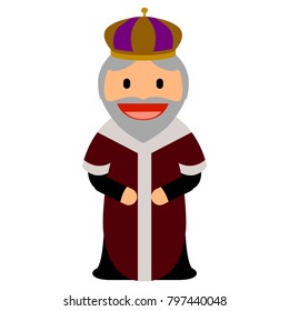 Wise man icon isolated on white background, Vector illustration