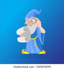 Wise Man Magician Vector Character