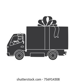 Wise man on a truck, vector illustration design. Three wise men collection.
