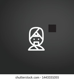 Wise Man vector icon. Wise Man concept stroke symbol design. Thin graphic elements vector illustration, outline pattern for your web site design, logo, UI. EPS 10.