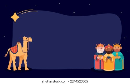 wise men and camel characters