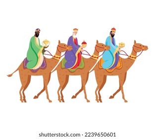 wise men in camels characters