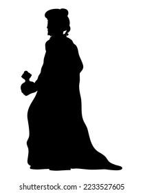 wise men gaspar silhouette style