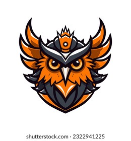 A wise and mysterious owl vector clip art illustration, symbolizing knowledge and intuition, perfect for educational materials and spiritual designs
