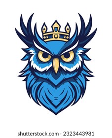 A wise and mysterious owl vector clip art illustration, symbolizing knowledge and intuition, perfect for educational materials and spiritual designs
