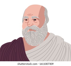 wise old greek philosopher socrates 