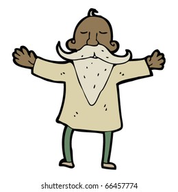wise old man cartoon