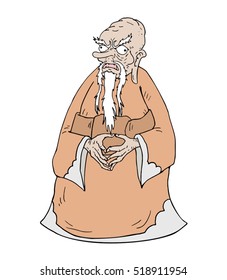 wise old man draw