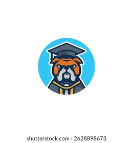 Personagem de desenho animado coruja sábia com um boné de graduação e diploma é uma divertida ilustração vetorial da educação