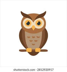 Wise owl graphic representing intelligence nocturnal wildlife forest mystery sharp observation and enchanting natural elegance under moonlit skies