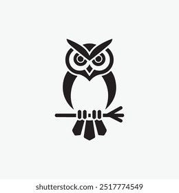 Wise Owl Logo voll bearbeitbare Vektorvorlage