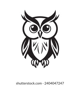 Wise Owl logo vector illustration. Wise Owl vector Icon and Sign.
