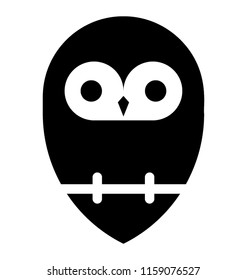 
A wise owl, night bird icon

