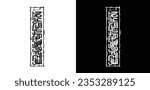 A wise sentence that means "Every individual who is gentle, soft, and easy can be close to people" in English. A freehand calligraphy design in a vertical composition.