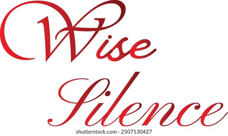 Wise Silence T-Shirt Creative Design with Special Quote