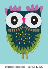 A wise and watchful creature of the night, the owl glides silently through moonlit skies. With big, curious eyes and soft feathers, it's always ready for a nighttime adventure.