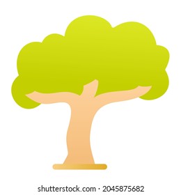 wise wisdome tree calm relax single isolated icon with smooth style