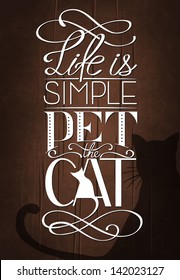 Wise words. Vector typography