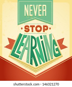 Wise words. Vector typography