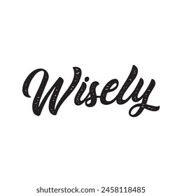 wisely text on white background.