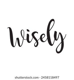 wisely text on white background.