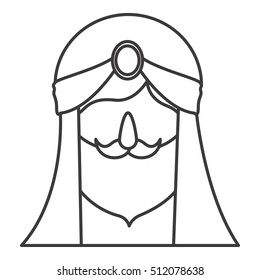 Wiseman cartoon of epiphany design