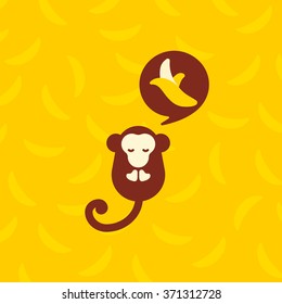 Wish Bananas Monkey Character