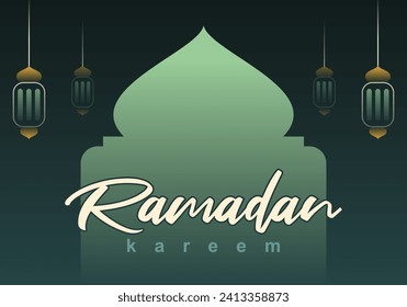 Desee un Ramadán bendecido con nuestra plantilla fácil de usar, hecha con simplicidad en mente. El clásico mensaje de Ramadan Kareem ocupa el centro de la escena en este diseño.