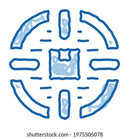 wish for buy products sketch icon vector. Hand drawn blue doodle line art wish for buy products sign. isolated symbol illustration