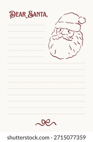 Wish card pattern Notebook for wishing Santa gifts  