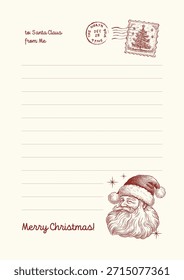 Wish card pattern Notebook for wishing Santa gifts  