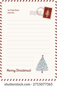 Wish card pattern Notebook for wishing Santa gifts  