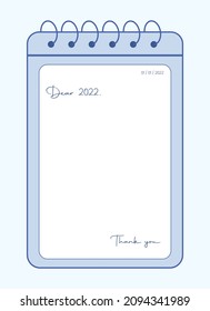 Wunschliste für 2022 Notebook-Design