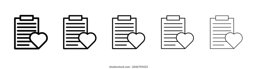Wish list icon concept. graphic design, logo, Web, UI.