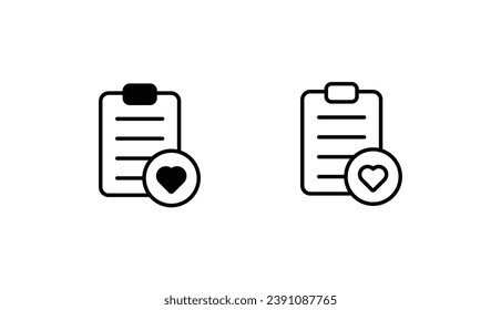 Wish List icon design with white background stock illustration