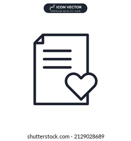 wish list icon symbol template for graphic and web design collection logo vector illustration
