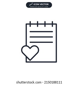 wish list icon symbol template for graphic and web design collection logo vector illustration