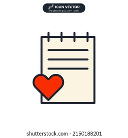 wish list icon symbol template for graphic and web design collection logo vector illustration